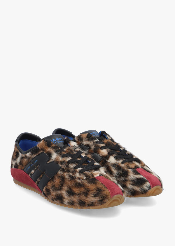 Marc Jacobs The Suede 400 Bleecker Brown Multi Runner Trainers
