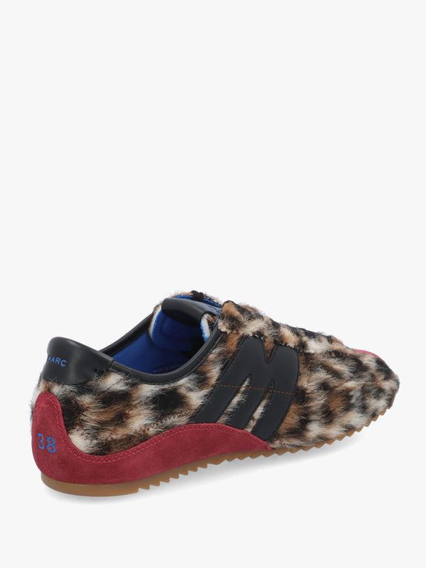 Marc Jacobs The Suede 400 Bleecker Brown Multi Runner Trainers