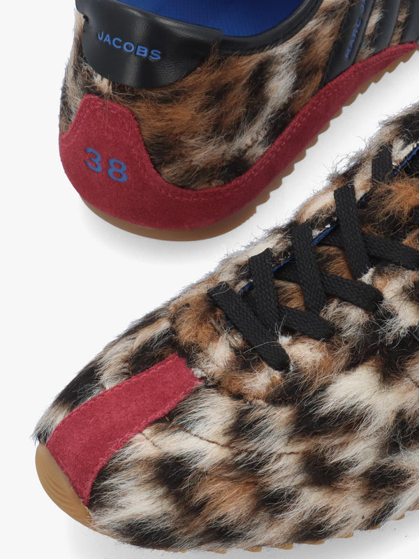 Marc Jacobs The Suede 400 Bleecker Brown Multi Runner Trainers
