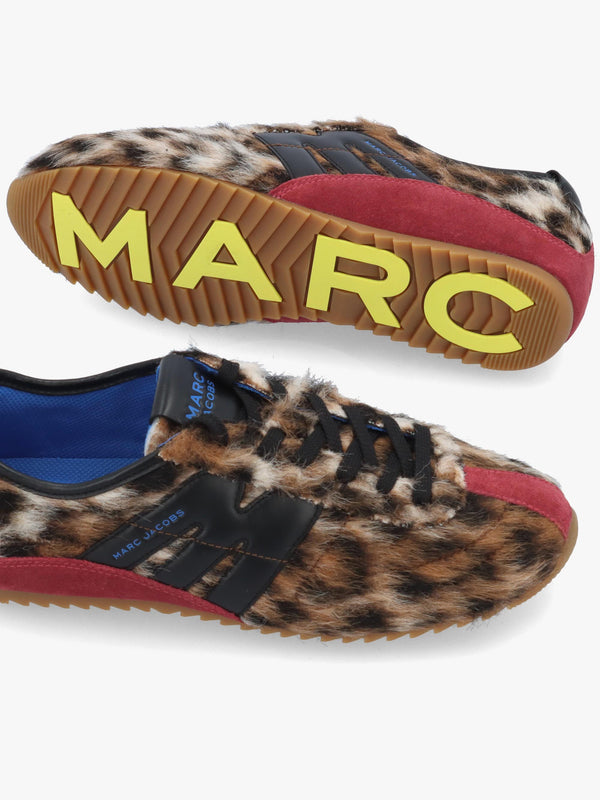 Marc Jacobs The Suede 400 Bleecker Brown Multi Runner Trainers