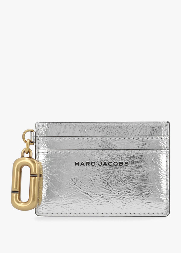 Marc Jacobs Scene Metallic Silver Card Case