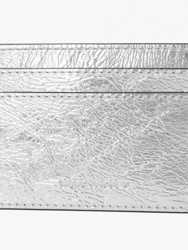 Marc Jacobs Scene Metallic Silver Card Case