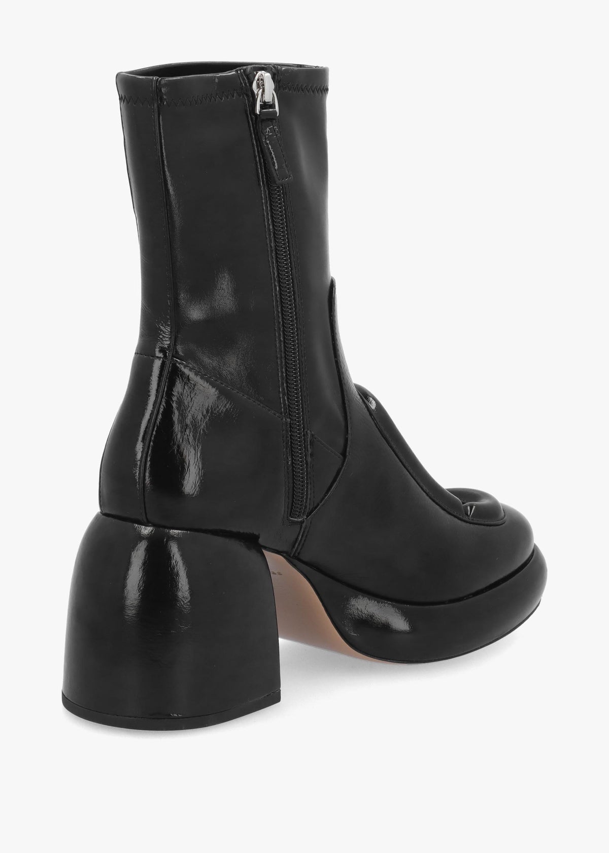 Marc Jacobs The Pop J Marc Black Leather Platform Ankle Boots