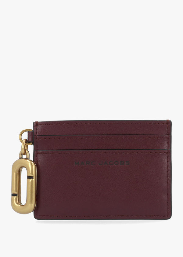 Marc Jacobs Scene Dark Port Leather Card Case