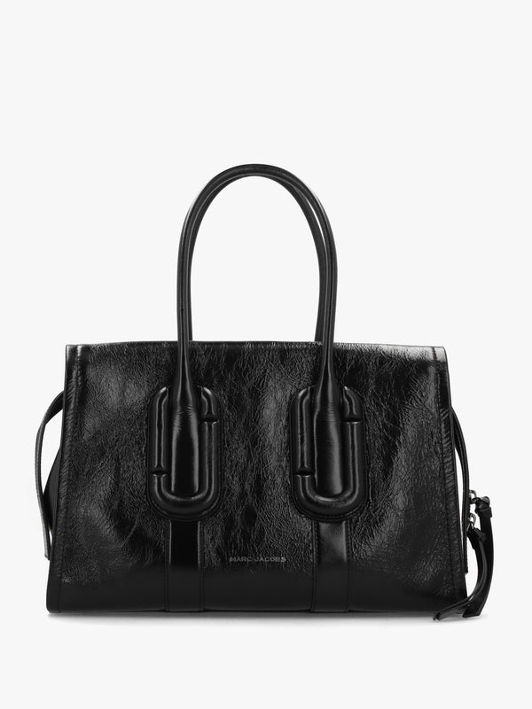 Marc Jacobs Babe City Black Crinkle Leather Tote Bag