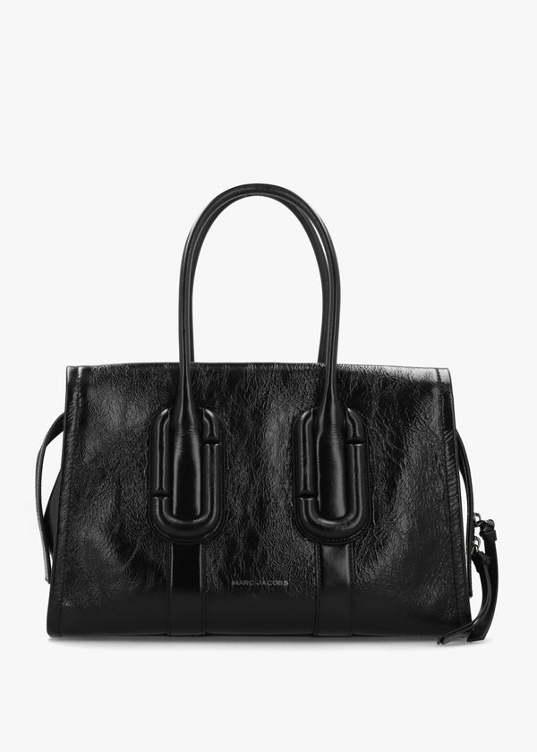 Marc Jacobs Babe City Black Crinkle Leather Tote Bag