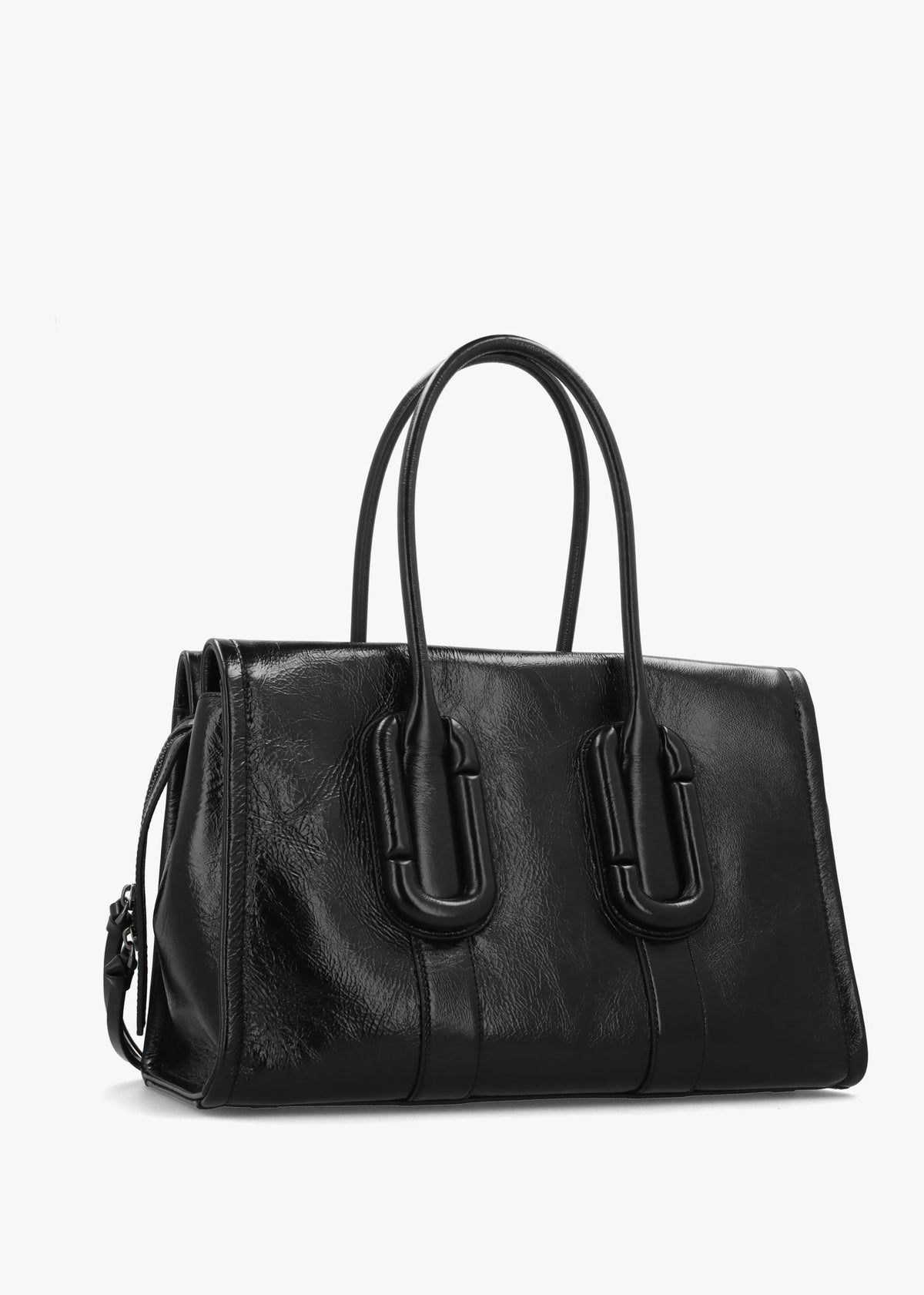 Marc Jacobs Babe City Black Crinkle Leather Tote Bag