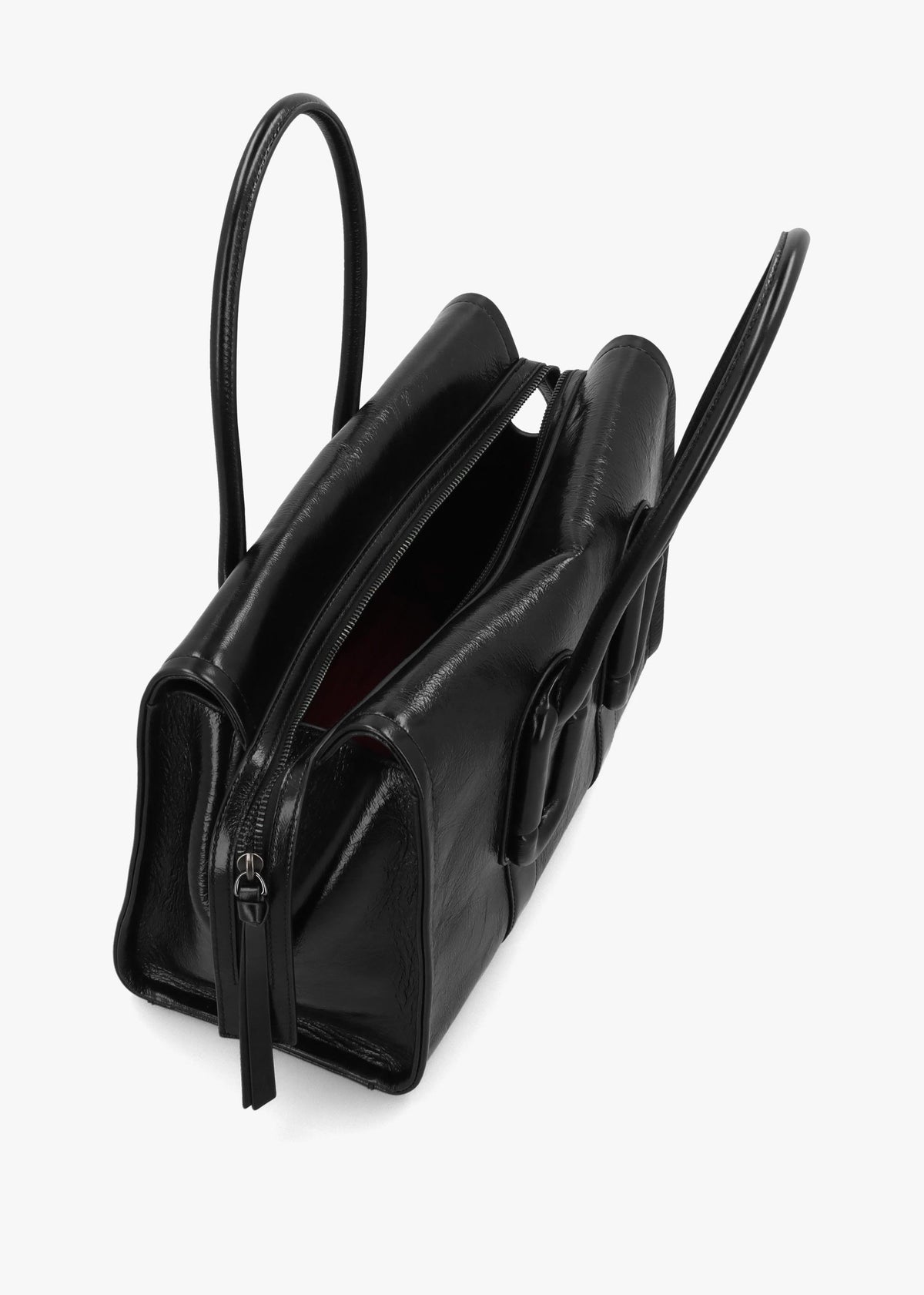 Marc Jacobs Babe City Black Crinkle Leather Tote Bag