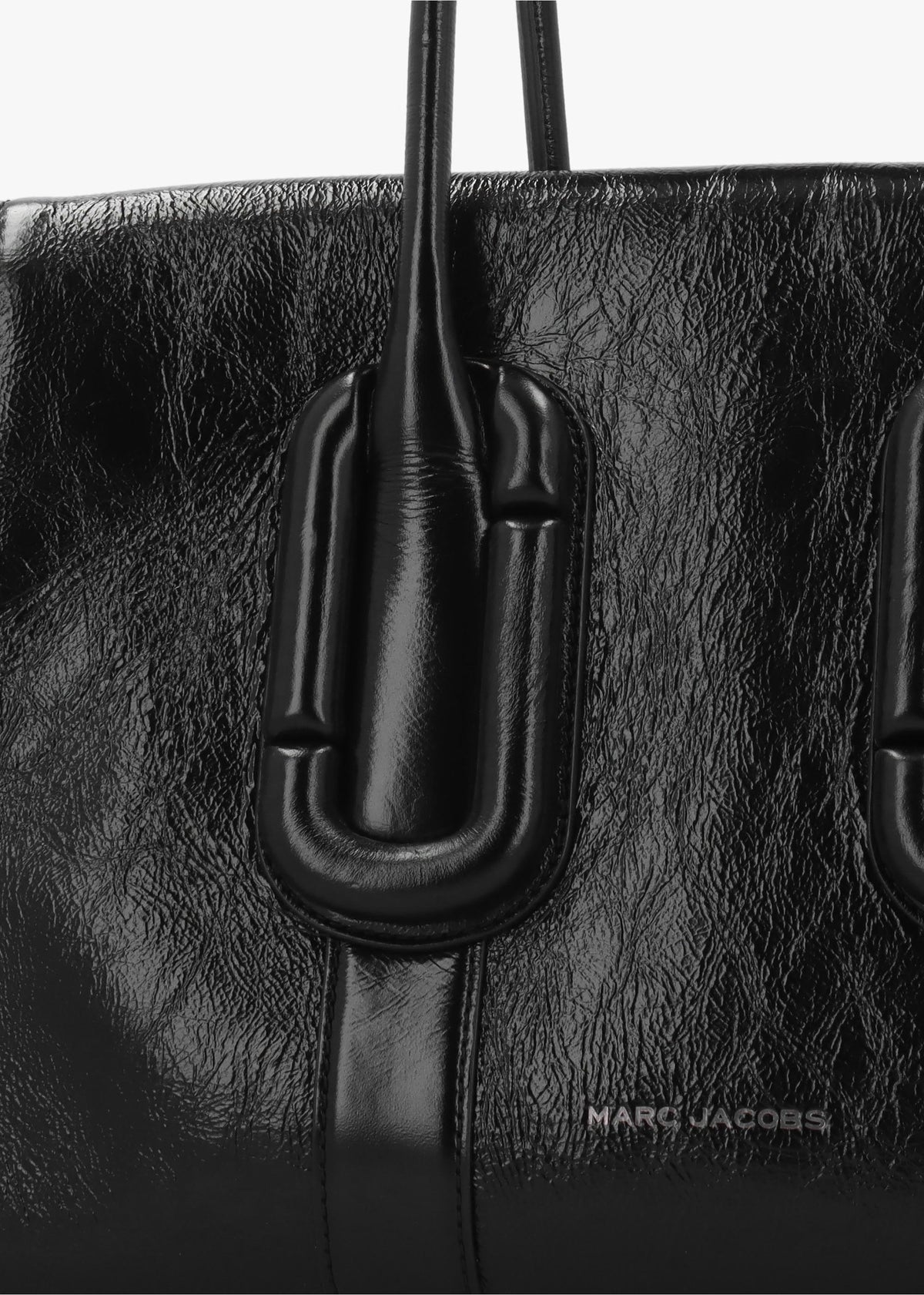 Marc Jacobs Babe City Black Crinkle Leather Tote Bag