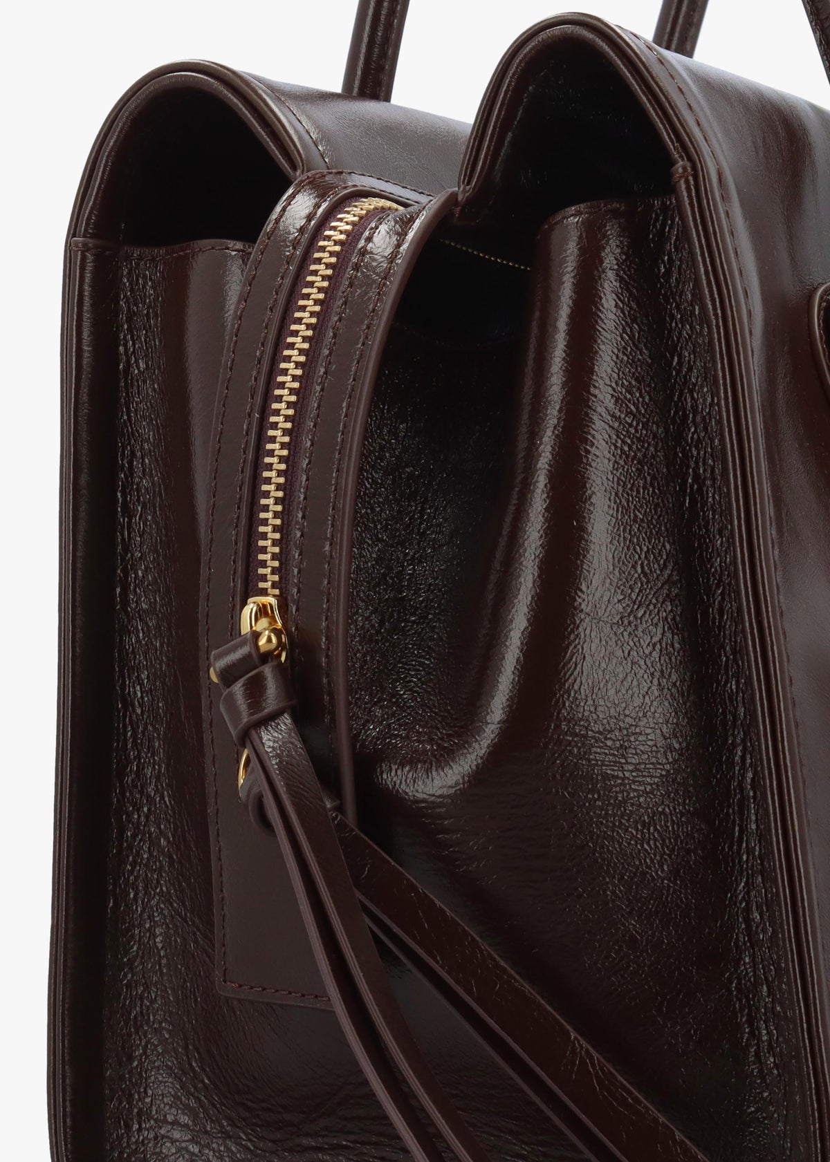 Marc Jacobs Babe City Fondant Crinkle Leather Tote Bag