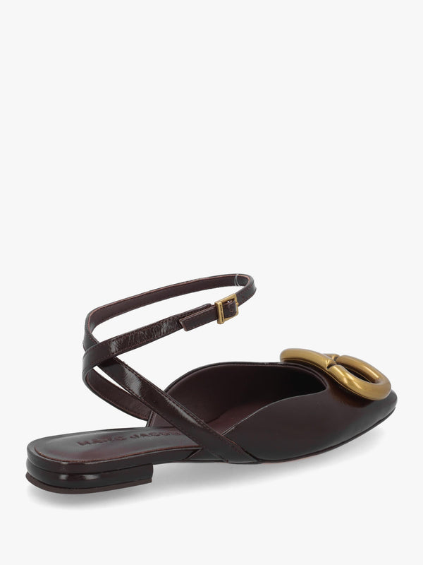 Marc Jacobs The Pop J Marc Fondant Leather Closed Toe Sandals
