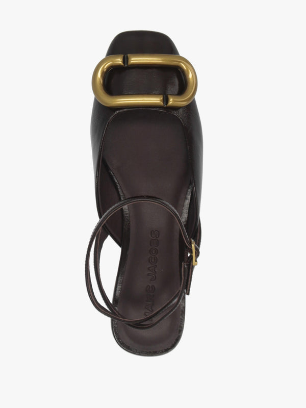 Marc Jacobs The Pop J Marc Fondant Leather Closed Toe Sandals