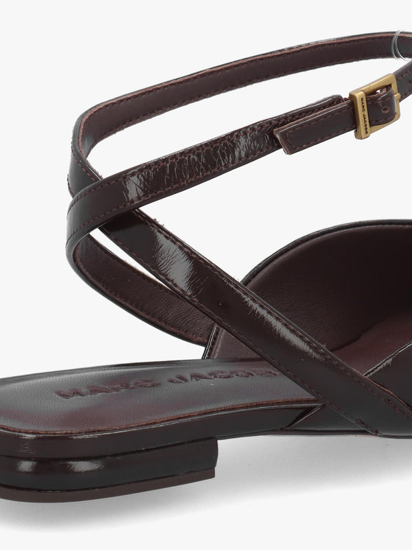 Marc Jacobs The Pop J Marc Fondant Leather Closed Toe Sandals
