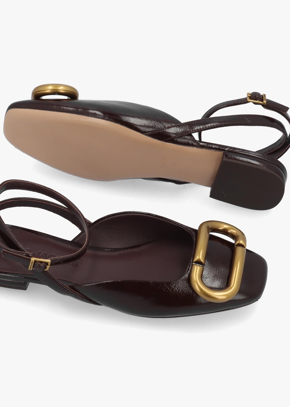Marc Jacobs The Pop J Marc Fondant Leather Closed Toe Sandals