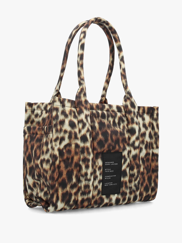 MARC JACOBS Medium Leopard Puffy Nylon Tote Bag