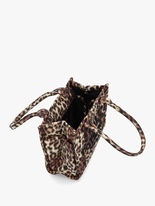 MARC JACOBS Medium Leopard Puffy Nylon Tote Bag