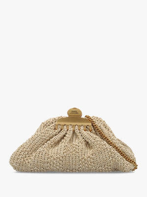 Marc Jacobs The Summer Woven Glam Small Natural Claw Clip Clutch