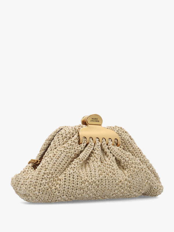 Marc Jacobs The Summer Woven Glam Small Natural Claw Clip Clutch