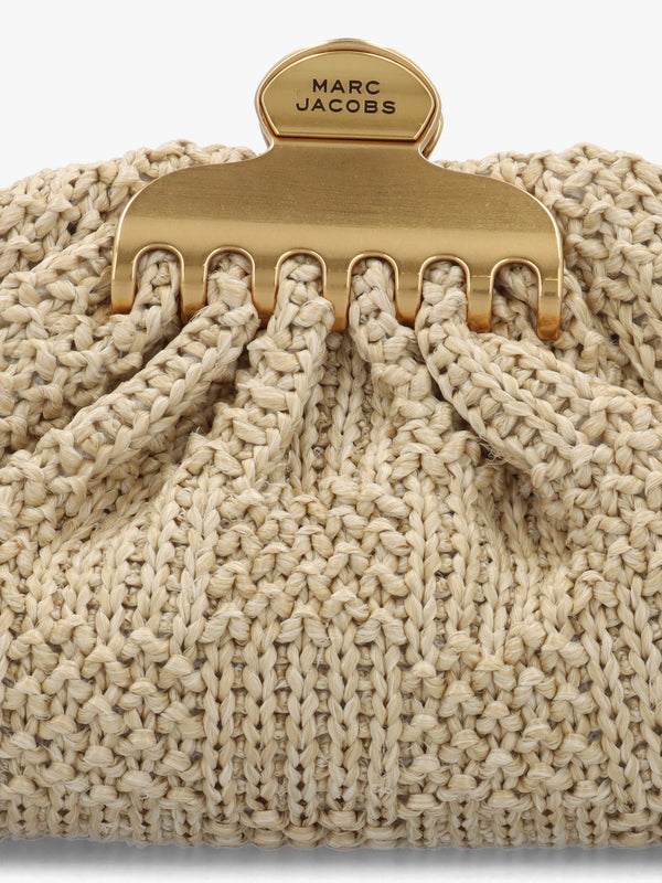 Marc Jacobs The Summer Woven Glam Small Natural Claw Clip Clutch