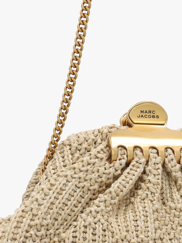Marc Jacobs The Summer Woven Glam Small Natural Claw Clip Clutch