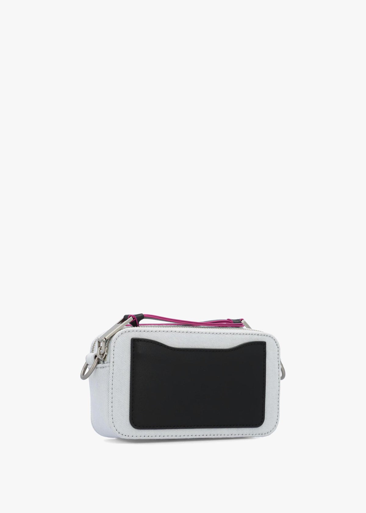 The Camp Patchwork Denim White Snapshot Camera Bag