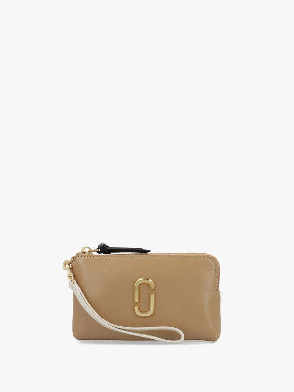 The Snapshot Camel Multi Leather Wristlet
