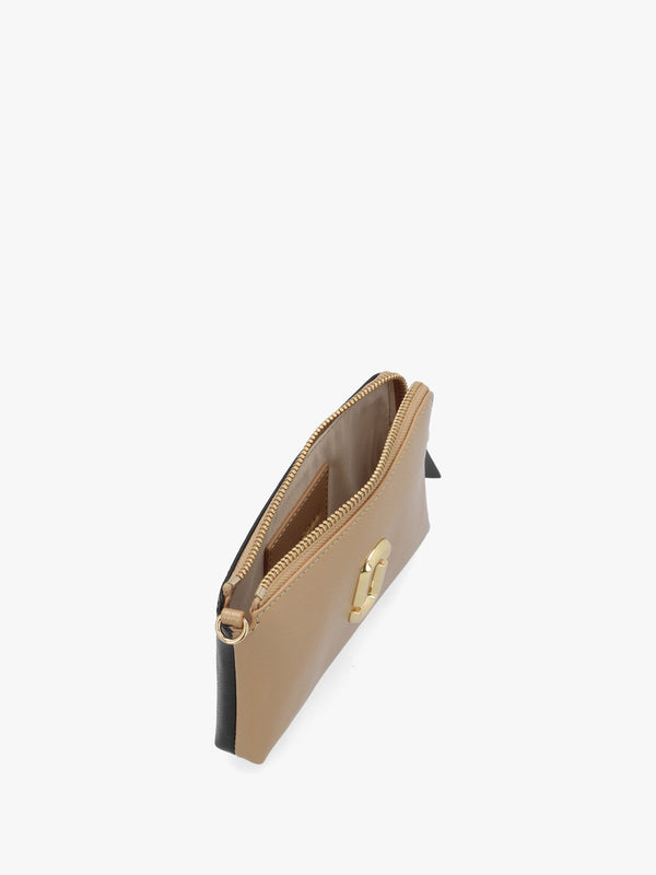 The Snapshot Camel Multi Leather Wristlet