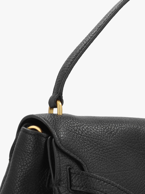 Michael Kors Large Hamilton Moderne Black Leather Slouchy Satchel