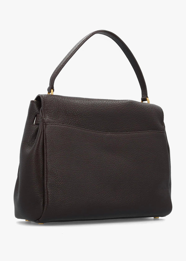 Michael Kors Large Hamilton Moderne Brown Leather Slouchy Satchel
