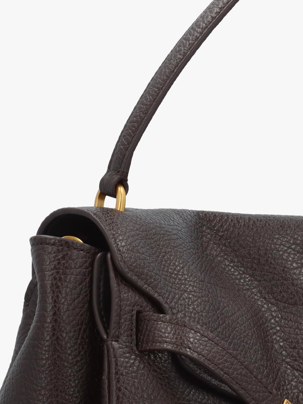 Michael Kors Large Hamilton Moderne Brown Leather Slouchy Satchel