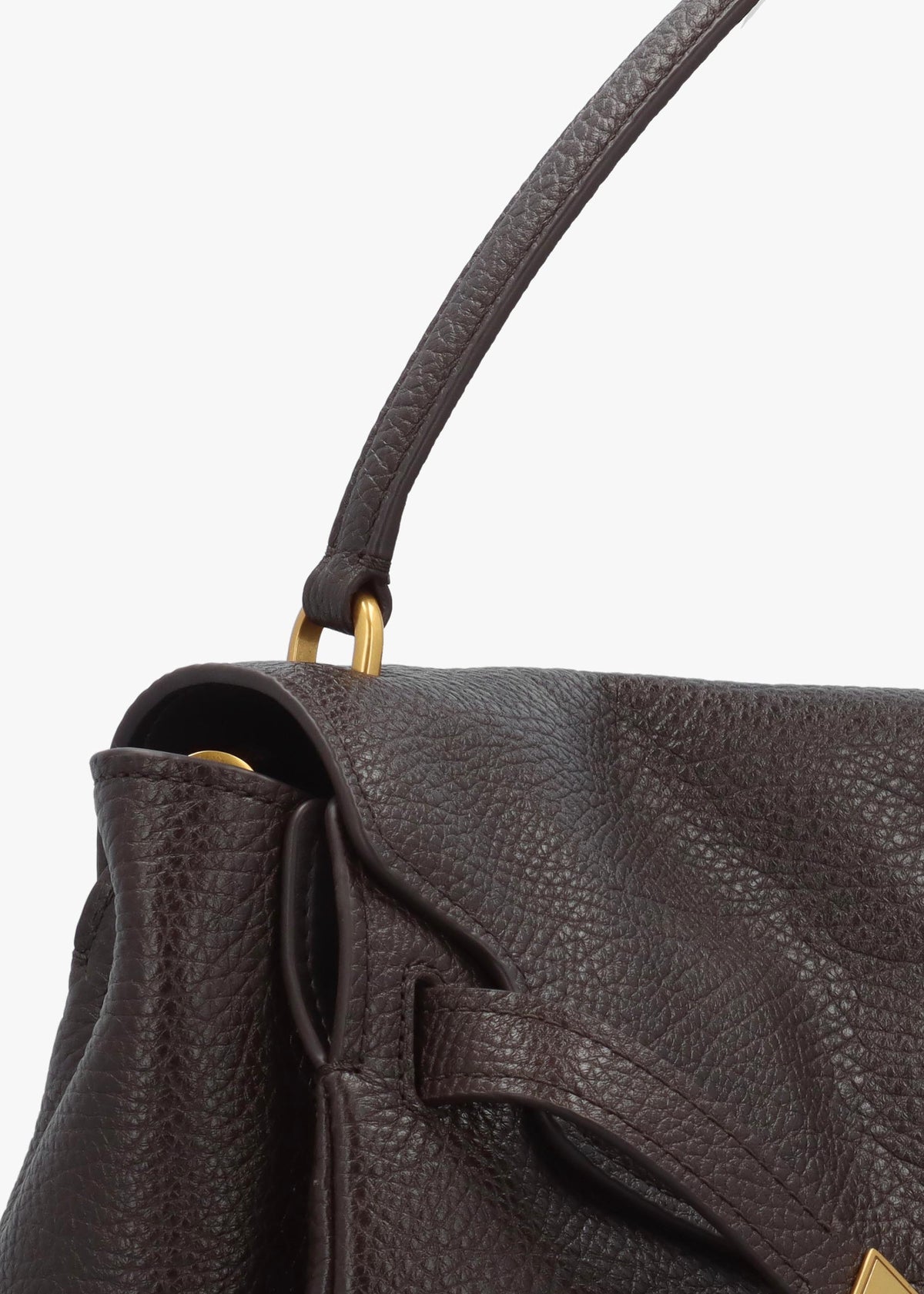 Michael Kors Large Hamilton Moderne Brown Leather Slouchy Satchel