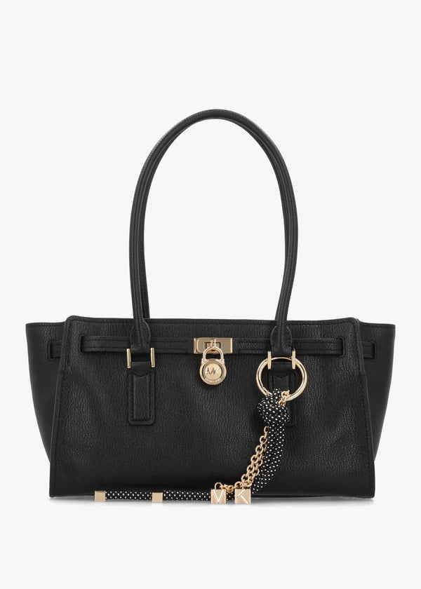 Michael Kors Hamilton Moderne Small Black Leather Shoulder Bag