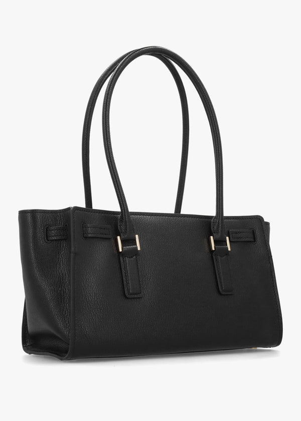 Michael Kors Hamilton Moderne Small Black Leather Shoulder Bag