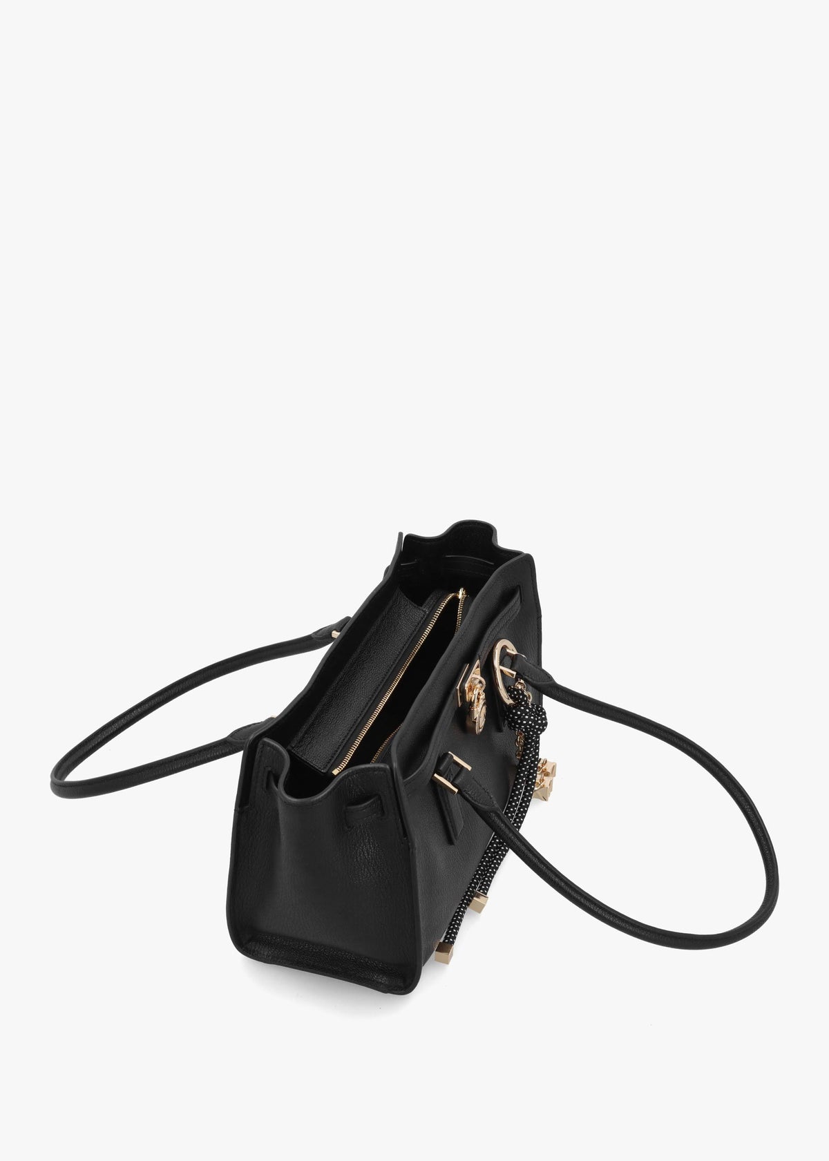 Michael Kors Hamilton Moderne Small Black Leather Shoulder Bag
