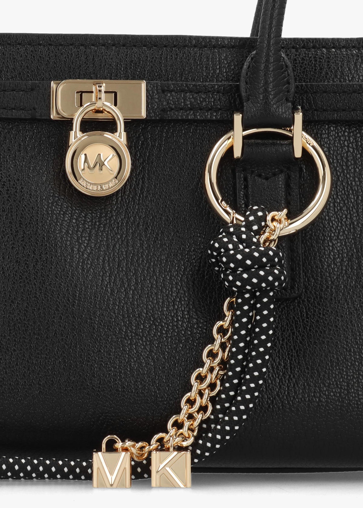 Michael Kors Hamilton Moderne Small Black Leather Shoulder Bag