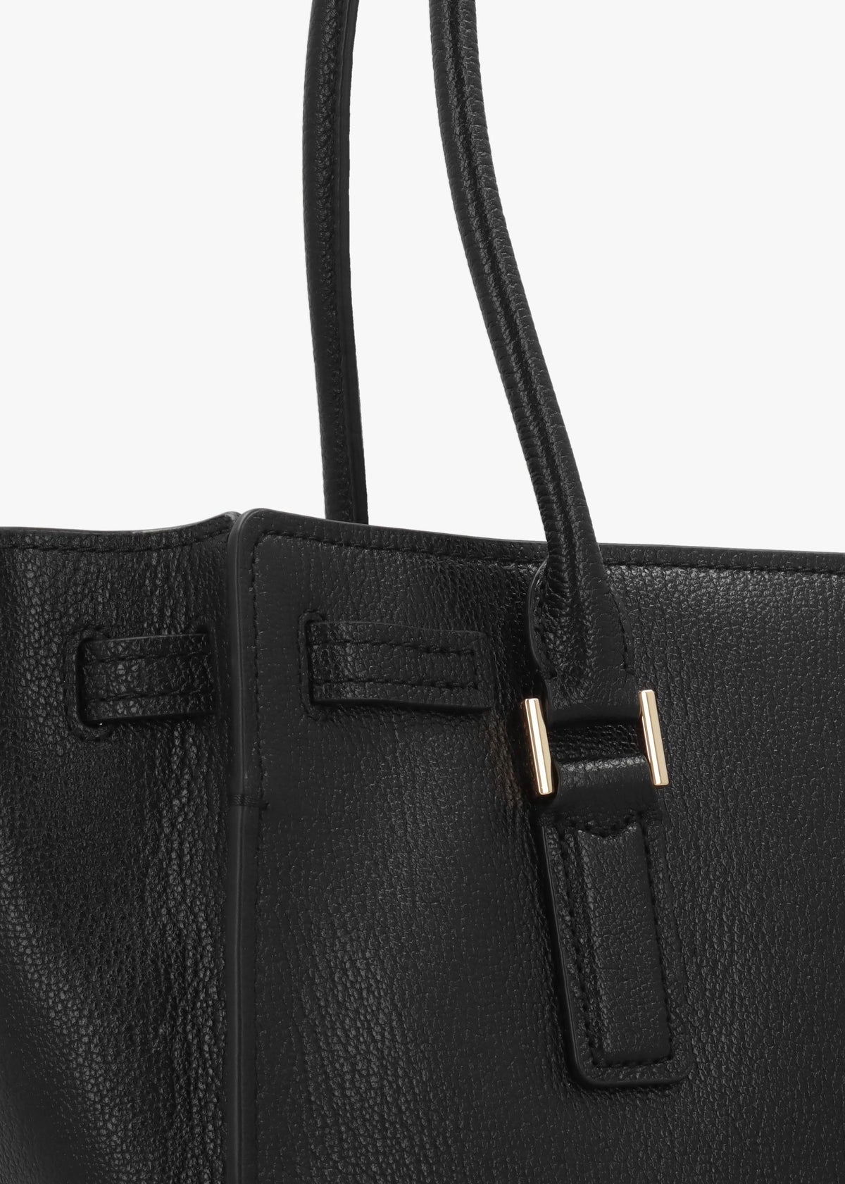 Michael Kors Hamilton Moderne Small Black Leather Shoulder Bag
