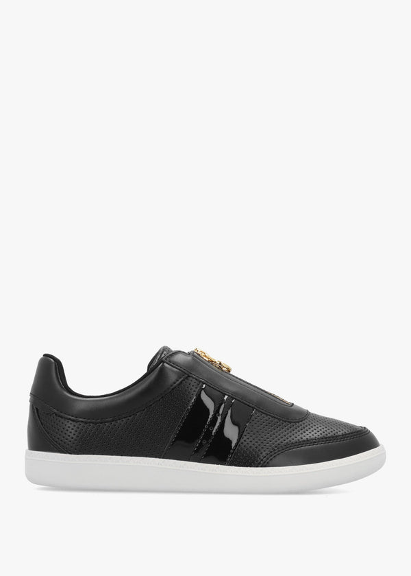 Michael Kors Jovie Mesh Black Zip-Front Trainers