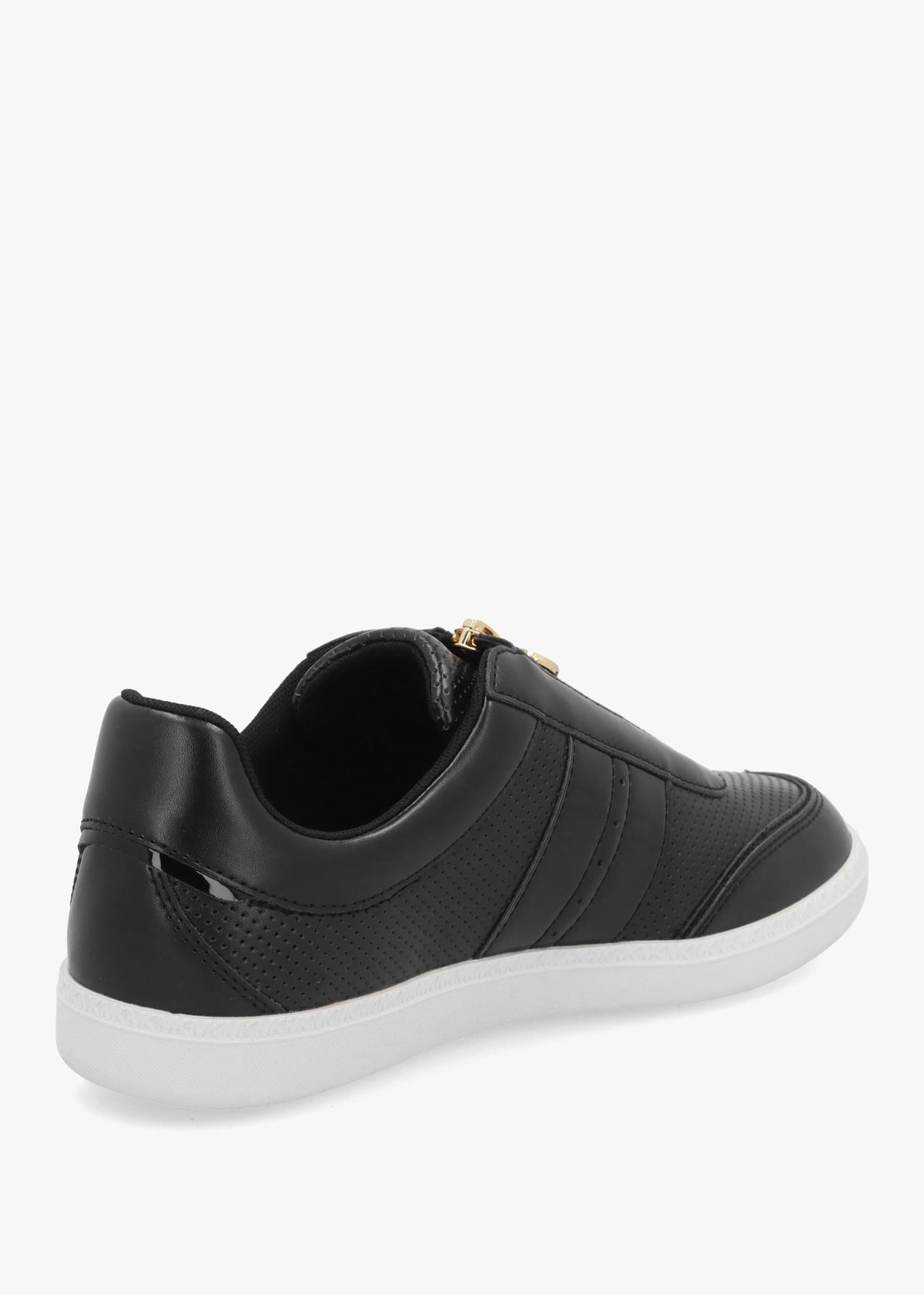 Michael Kors Jovie Mesh Black Zip-Front Trainers