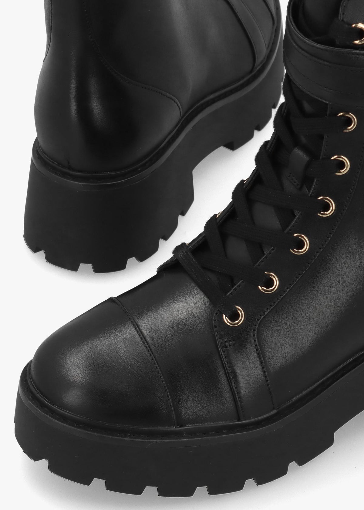 Michael Kors Mandy Black Leather Ankle Boots