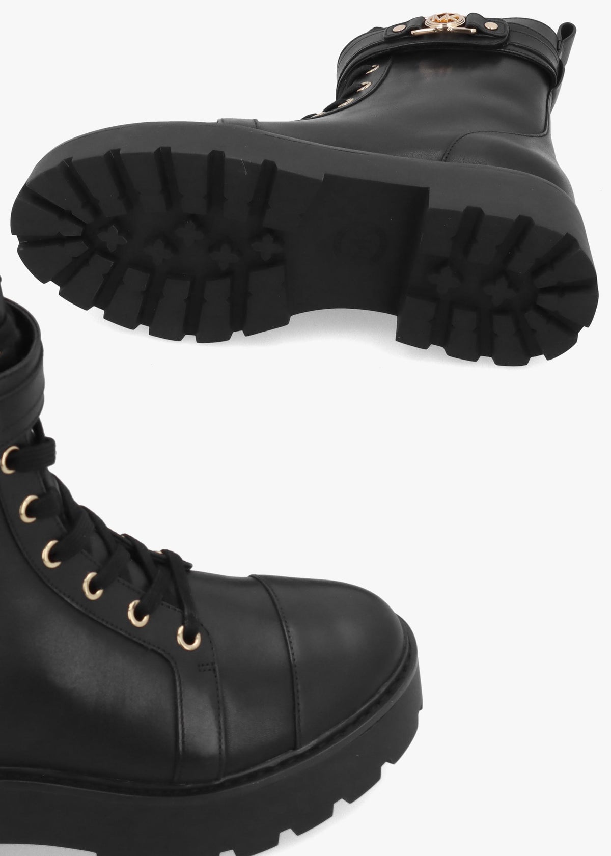 Michael Kors Mandy Black Leather Ankle Boots