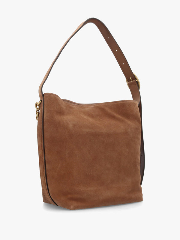 MK NOLITA BUCKET SHOULDER - Tan Leather