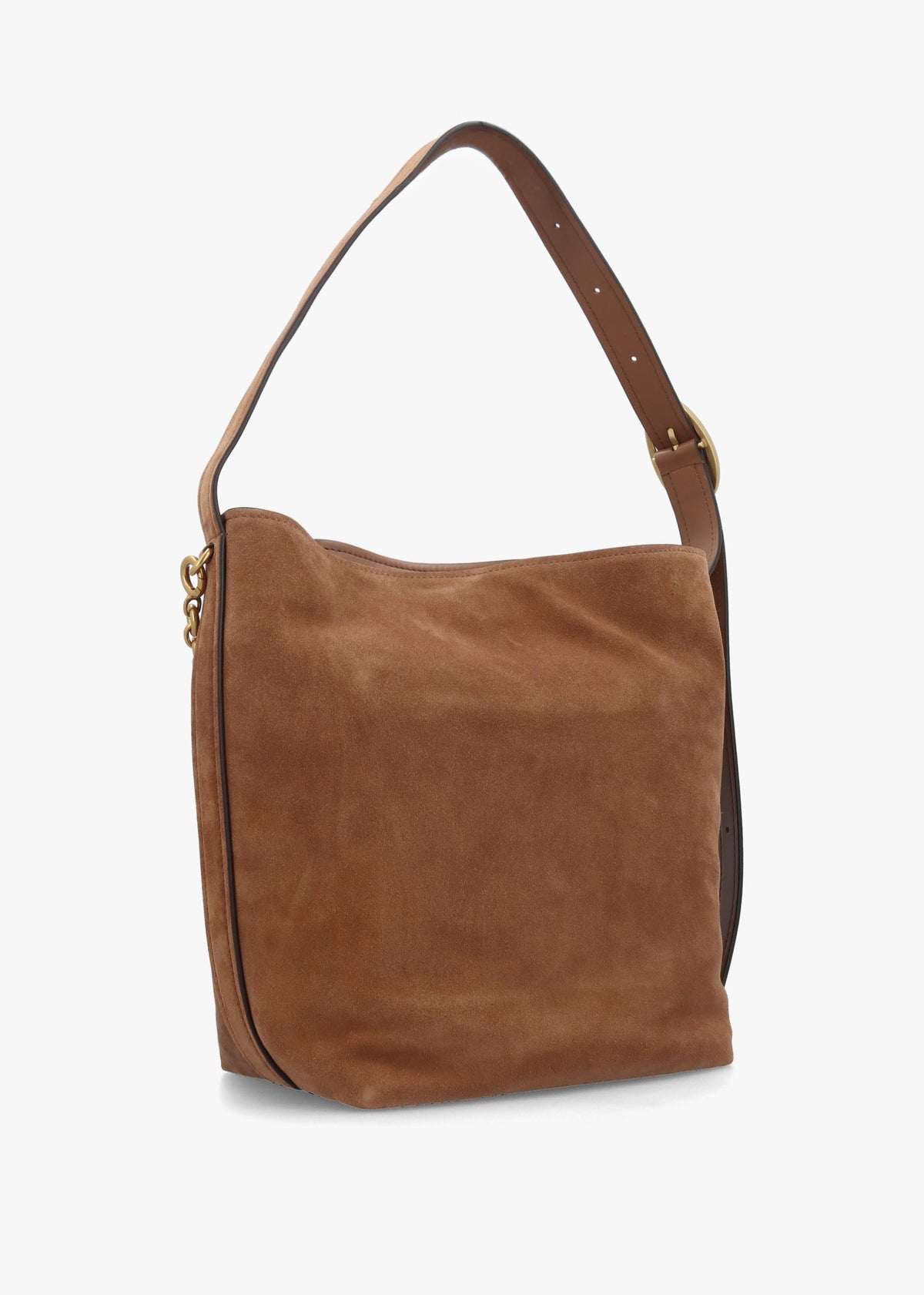 MK NOLITA BUCKET SHOULDER - Tan Leather