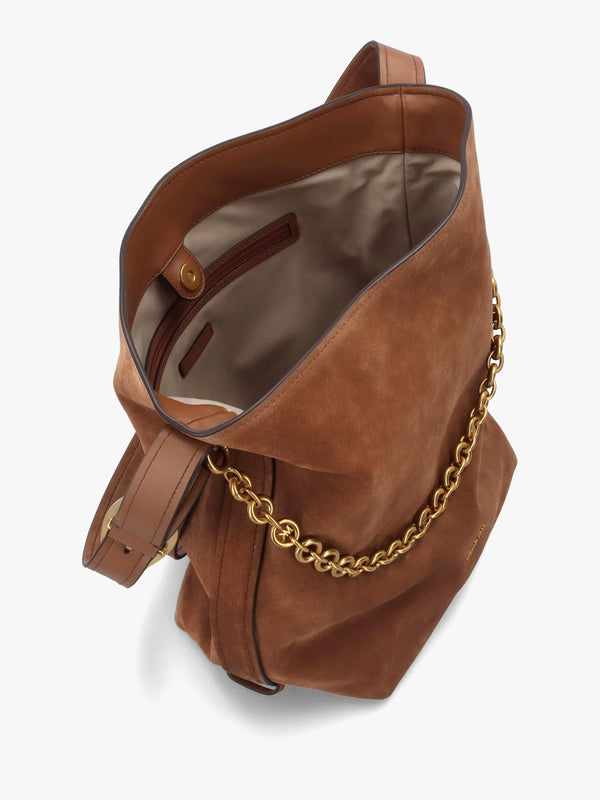MK NOLITA BUCKET SHOULDER - Tan Leather