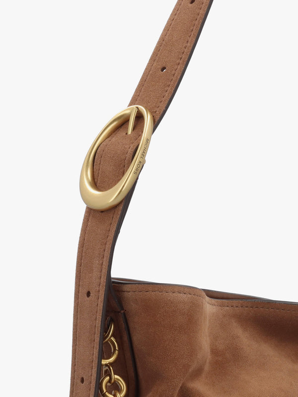MK NOLITA BUCKET SHOULDER - Tan Leather