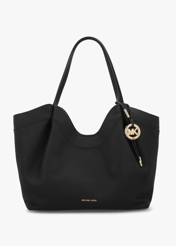 Michael Kors Large Nolita East West Black Leather Tote Bag