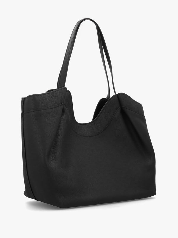 Michael Kors Large Nolita East West Black Leather Tote Bag