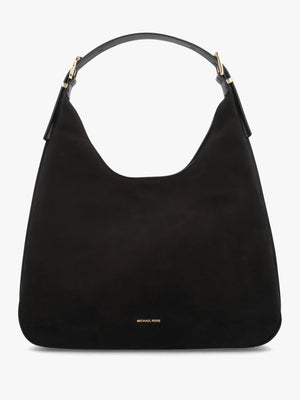 Michael Kors Large Nolita Black Suede Hobo Shoulder Bag
