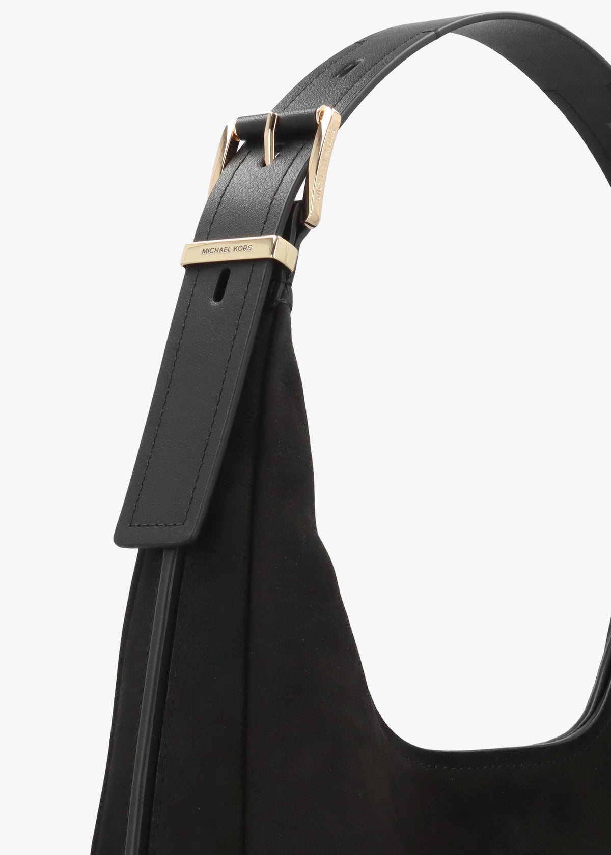 Michael Kors Large Nolita Black Suede Hobo Shoulder Bag