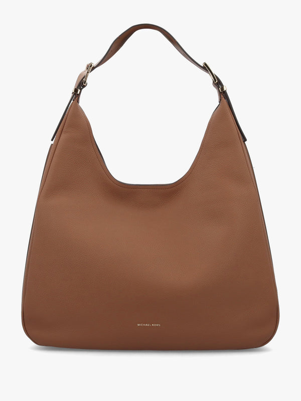 Michael Kors Large Nolita Tan Leather Hobo Shoulder Bag