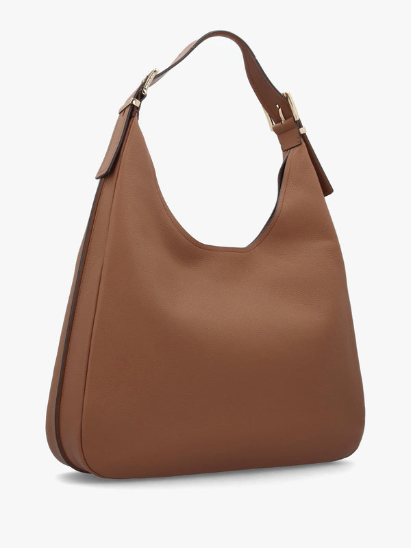 Michael Kors Large Nolita Tan Leather Hobo Shoulder Bag